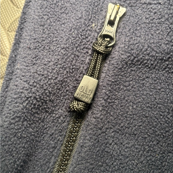 Old Navy Navy Blue Fleece Zip Vest XXL Full Zip Pockets - Picture 4 of 9
